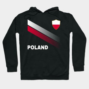 Vintage Poland Sunflower Flag Poland Soccer Lover Hoodie